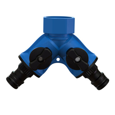 CONECTOR Y DE 1/2" CON 2 SALIDAS